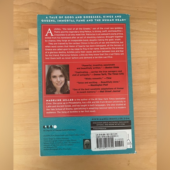 The Song of Achilles first edition paperback by Madeleine Miller EUC - Picture 2 of 5